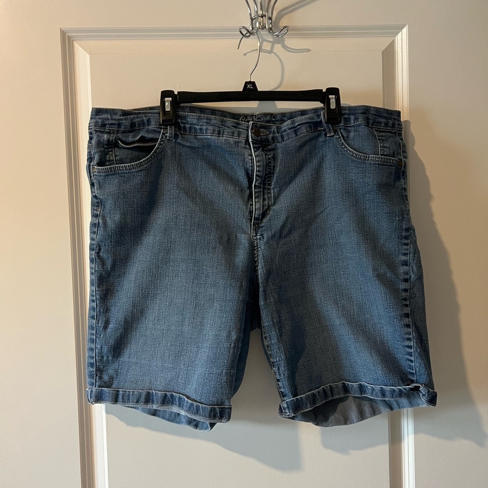 Bermuda Blue Denim Shorts